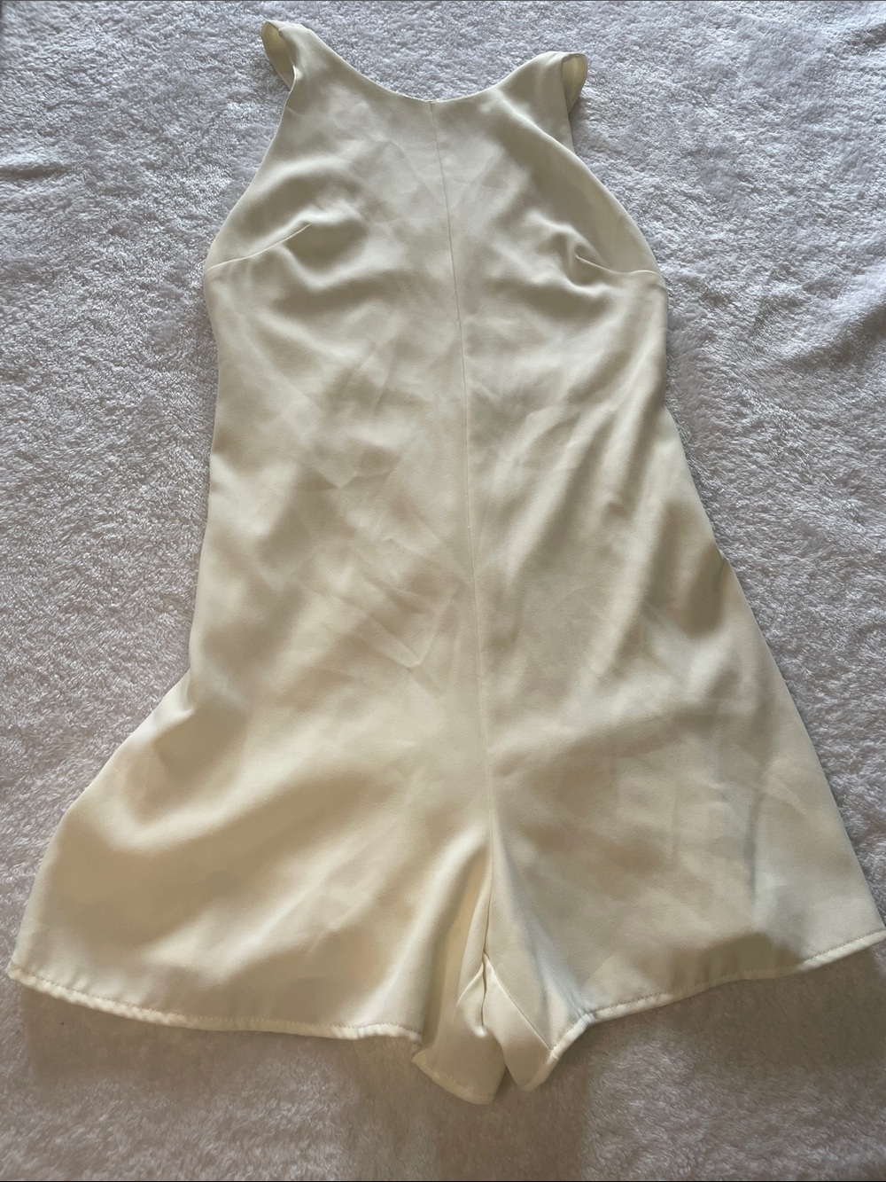 Zara Cream Halter Romper XS